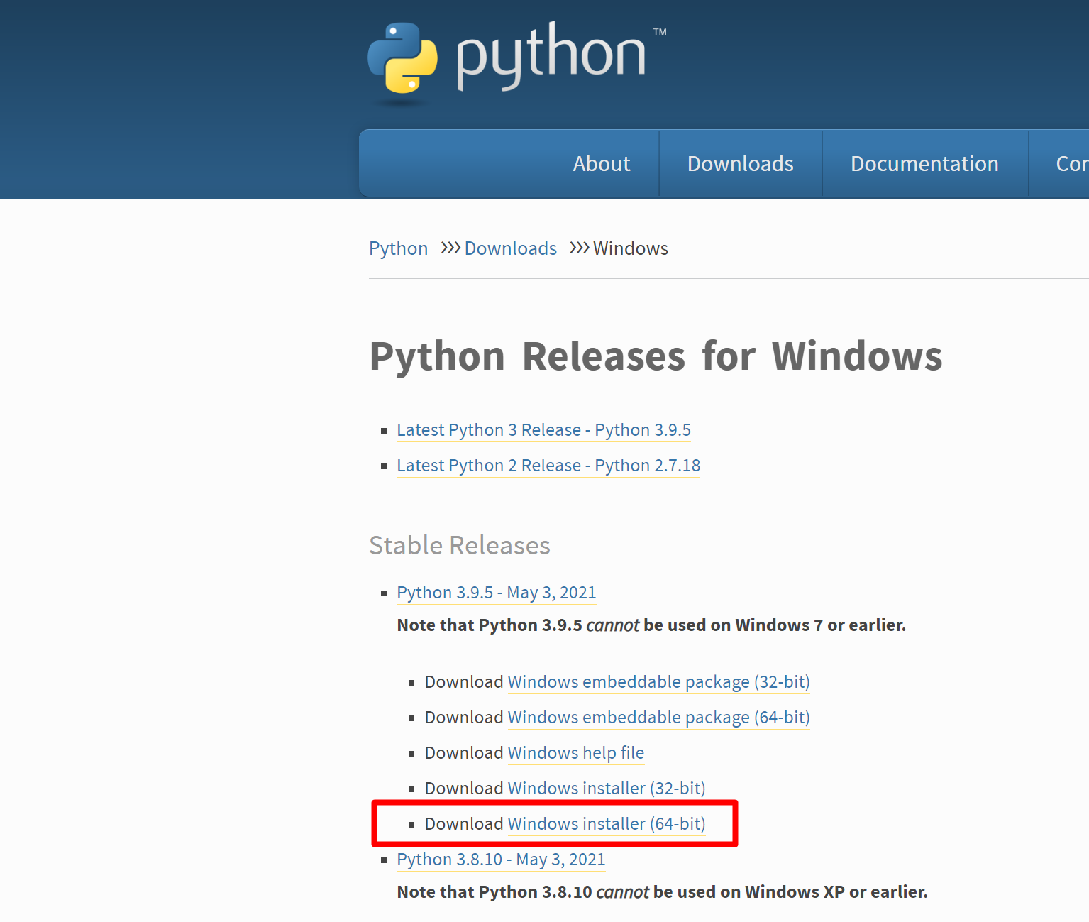 install Python