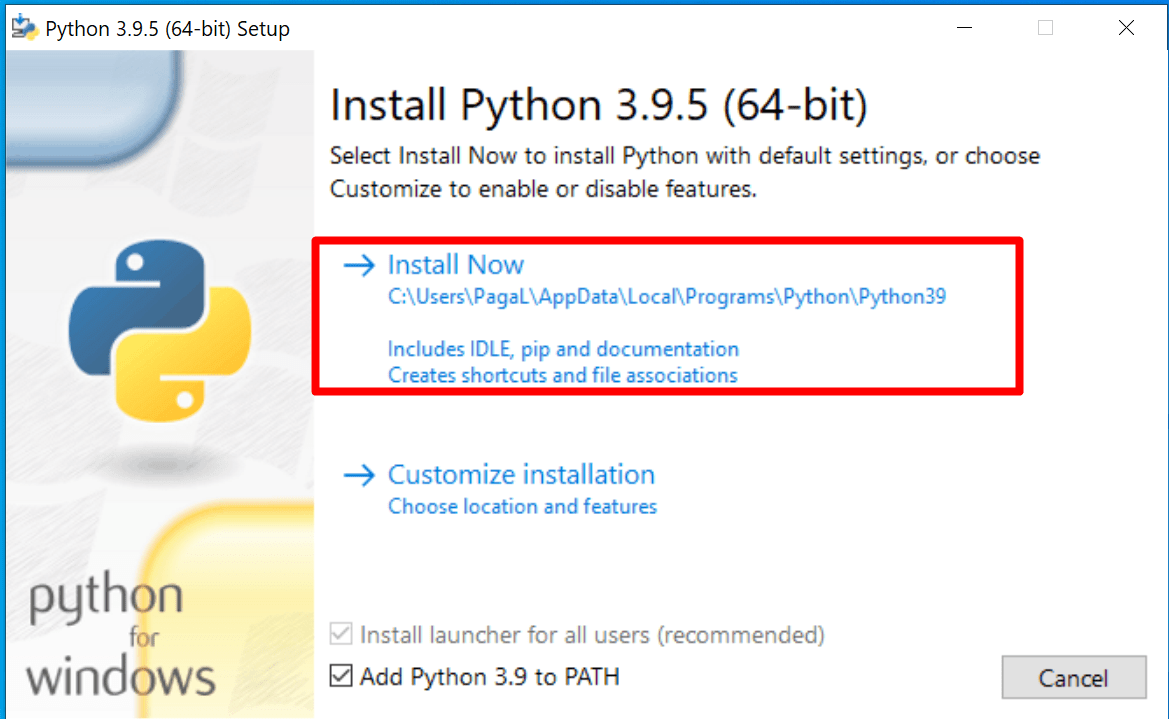 install Python