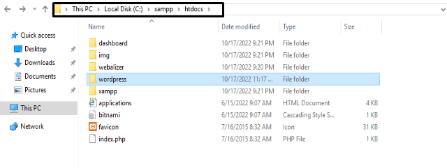 Xampp htdocs