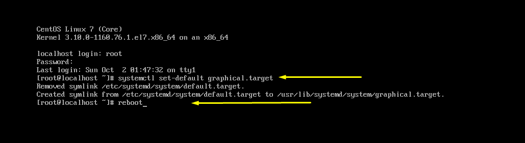 install gui centos 7