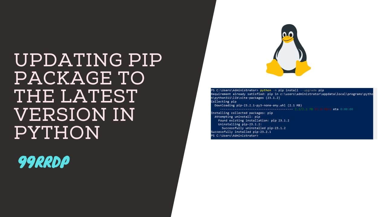 Updating PIP Package to the Latest Version in Python Features