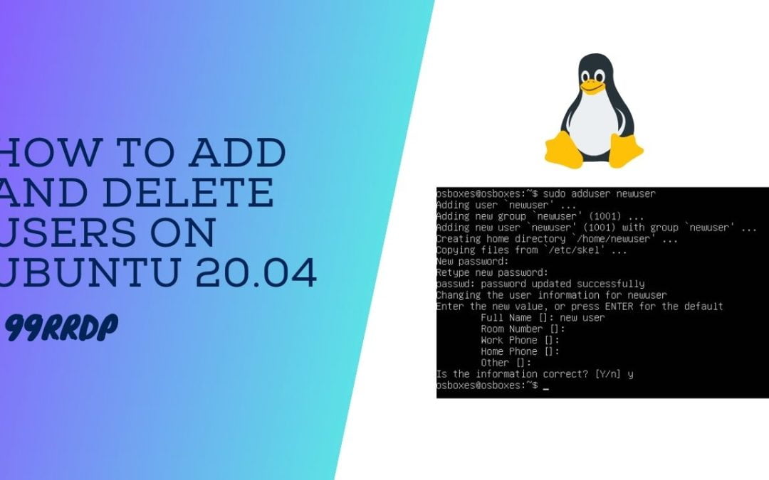 How to Add and Delete Users on Ubuntu 20.04