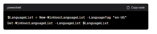 Changing Keyboard Layout