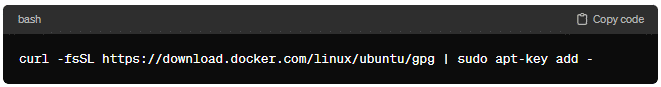 Add Docker's GPG Key