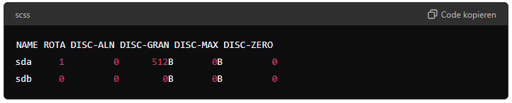 Example Output lsblk