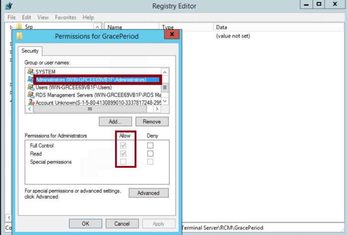 Remote desktop licence