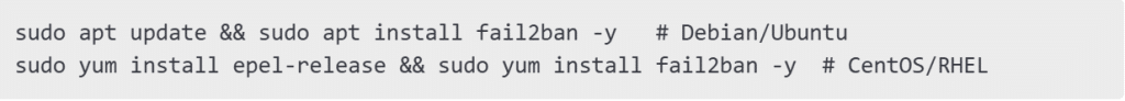 Install Fail2Ban