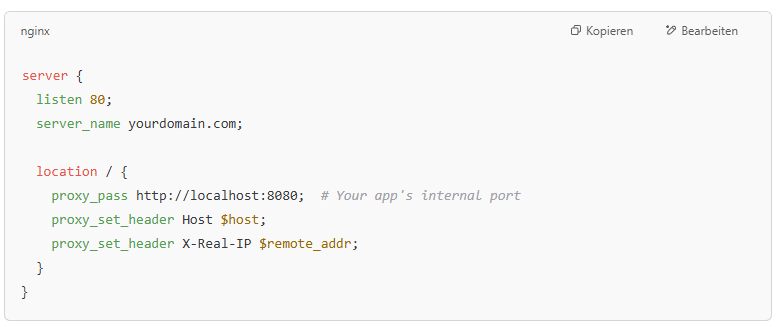 NGINX (Manual Setup)