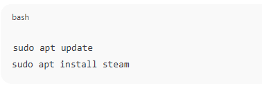 Install Steam on Linux on Ubuntu and debian