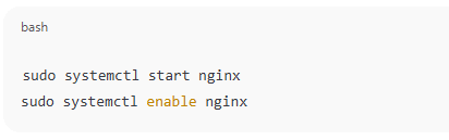 Start and Enable Nginx
