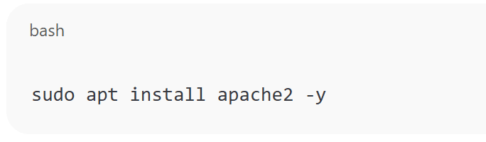 Install Apache