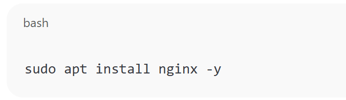 Install Nginx