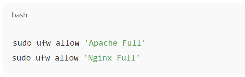 Make sure your firewall allows HTTP and HTTPS traffic