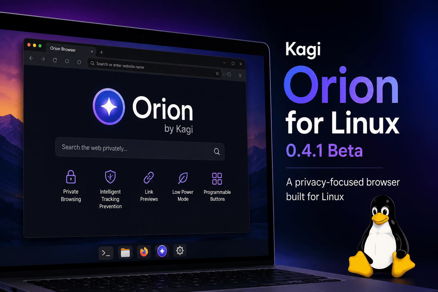 Kagi Orion for Linux 0.4.1 Beta