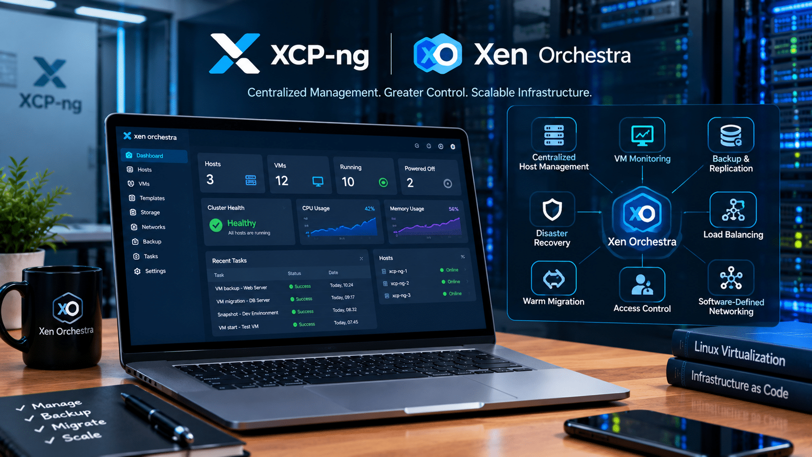 XCP-ng vs Proxmox vs VMware