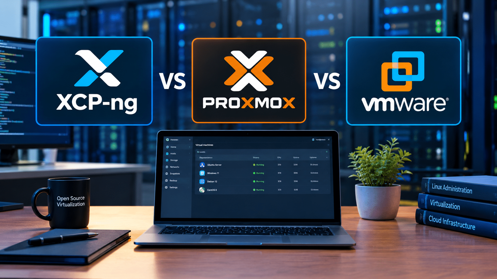 XCP-ng vs Proxmox vs VMware