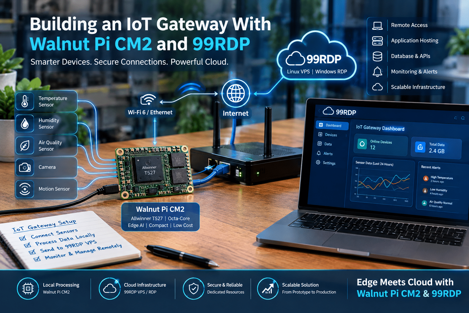 Building an IoT Gateway With Walnut Pi CM2 and 99RDP